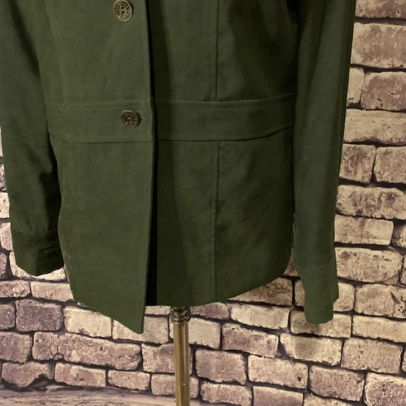 Karen Scott Green Fully Lined Jacket Size M - Picture 3 of 9